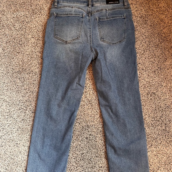 Kendall & Kylie Distressed Blue Boyfriend Jeans - Picture 2 of 5